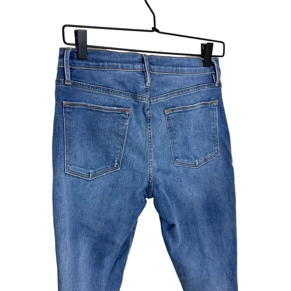 Frame Le High size 28 Skinny Jeans Gusset Step Skinny Light Wash Jeans - Picture 6 of 8